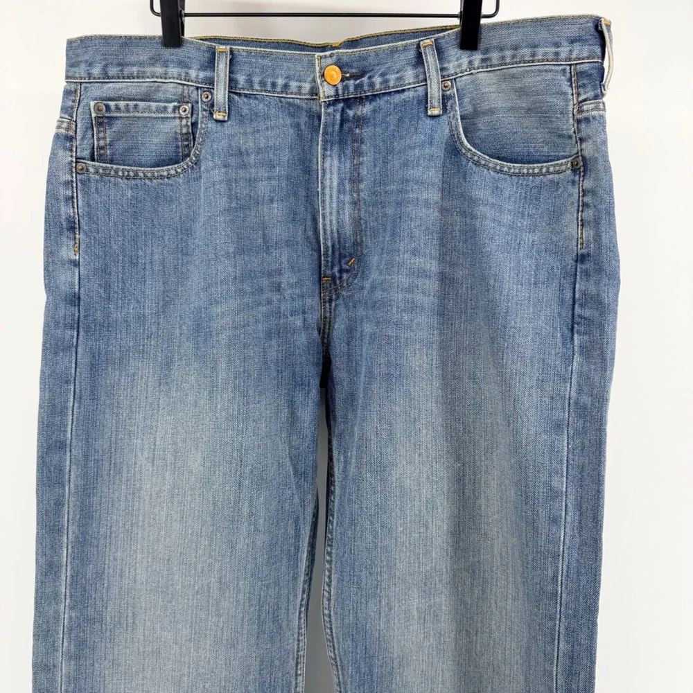 Levis 569 Loose Straight Jeans Medium Wash Baggy Denim 38x33 Blue